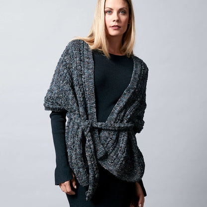 Sugar Bush Cuddle Knit Wrap Knit Shawl made in Sugar Bush Glaze yarn