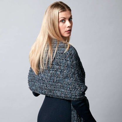 Sugar Bush Cuddle Knit Wrap Knit Shawl made in Sugar Bush Glaze yarn