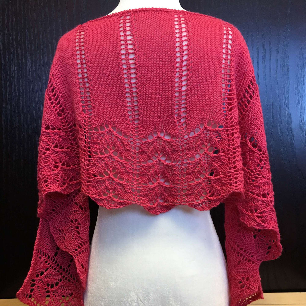 Knit Shawl made in Sugar Bush Nanaimo yarn