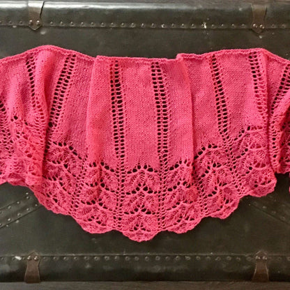 Sugar Bush Knit Winding Trail Shawl Knit Shawl made in Sugar Bush Nanaimo yarn