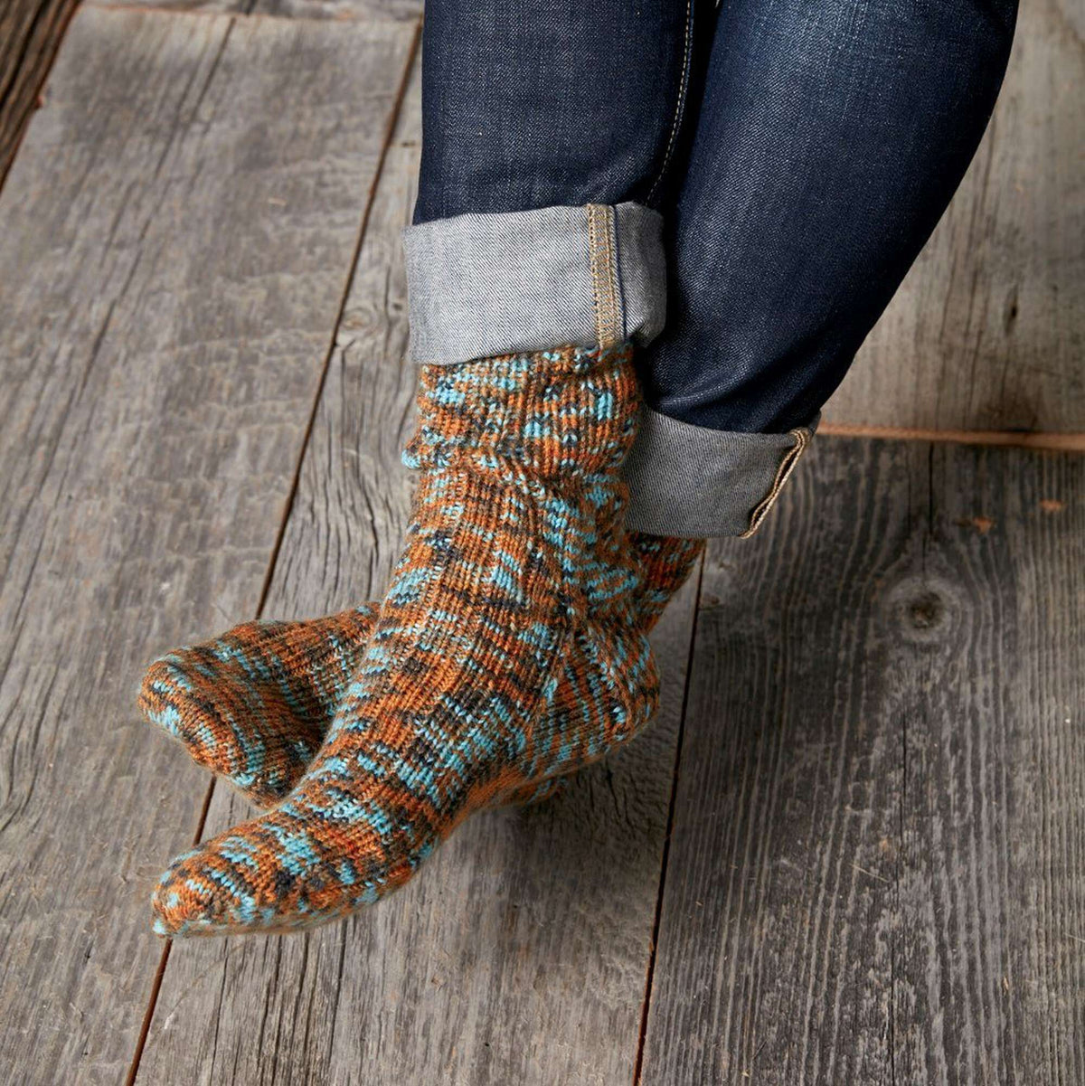 Knit Sock made in Sugar Bush Itty-Bitty yarn