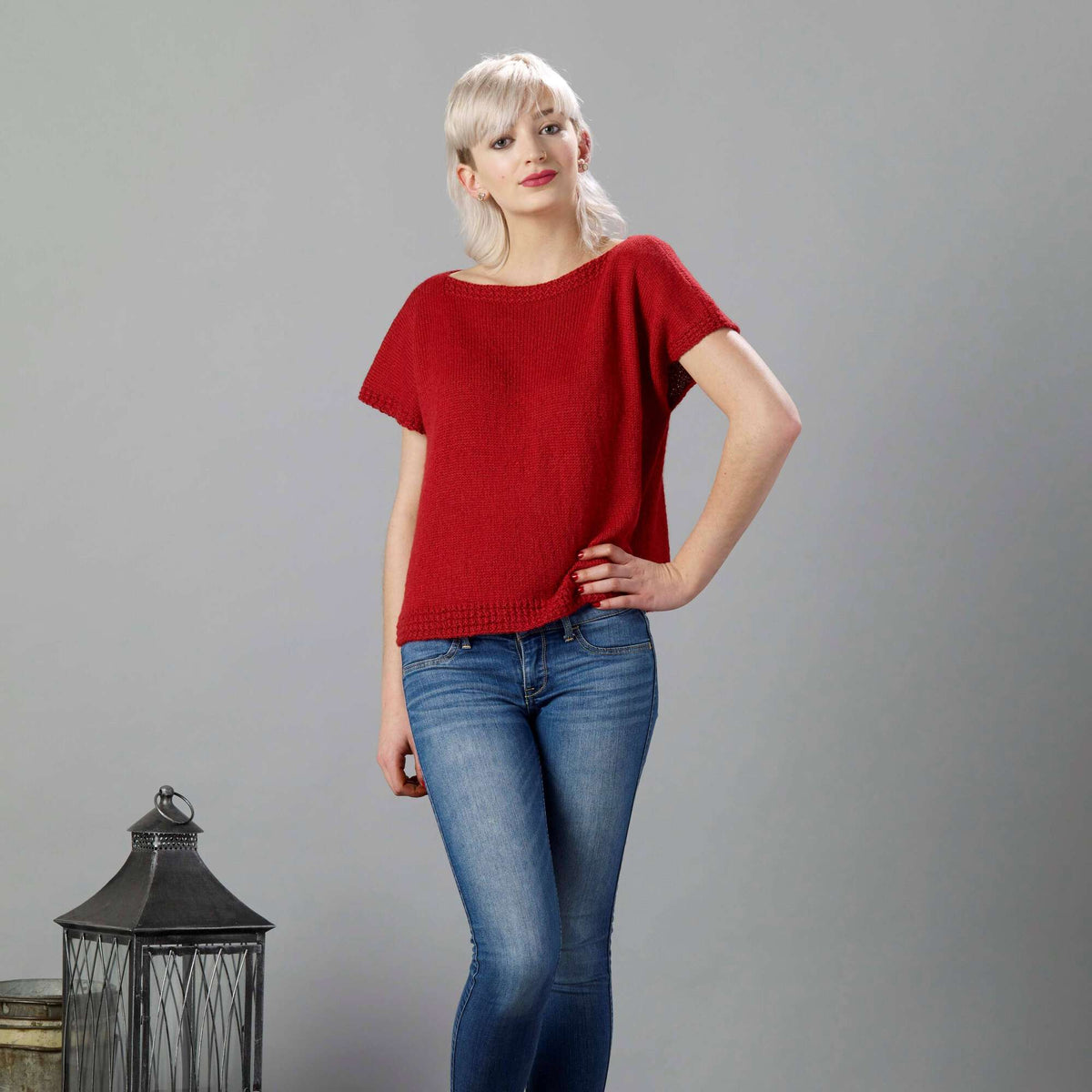 Knit Top made in Sugar Bush Nanaimo yarn