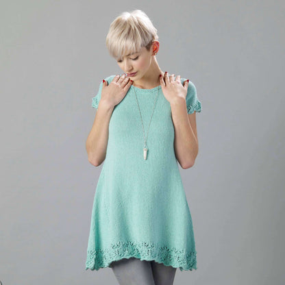 Sugar Bush Knit Lacy Eh! Line Tunic Knit Top made in Sugar Bush Nanaimo yarn
