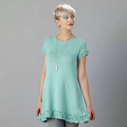 Sugar Bush Knit Lacy Eh! Line Tunic Knit Top made in Sugar Bush Nanaimo yarn