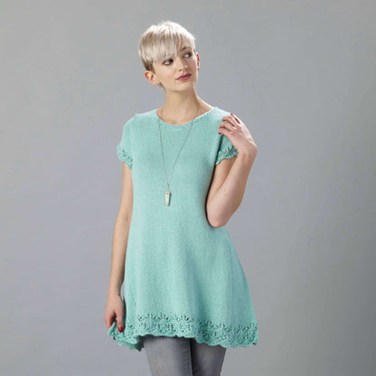 Sugar Bush Knit Lacy Eh! Line Tunic Knit Top made in Sugar Bush Nanaimo yarn
