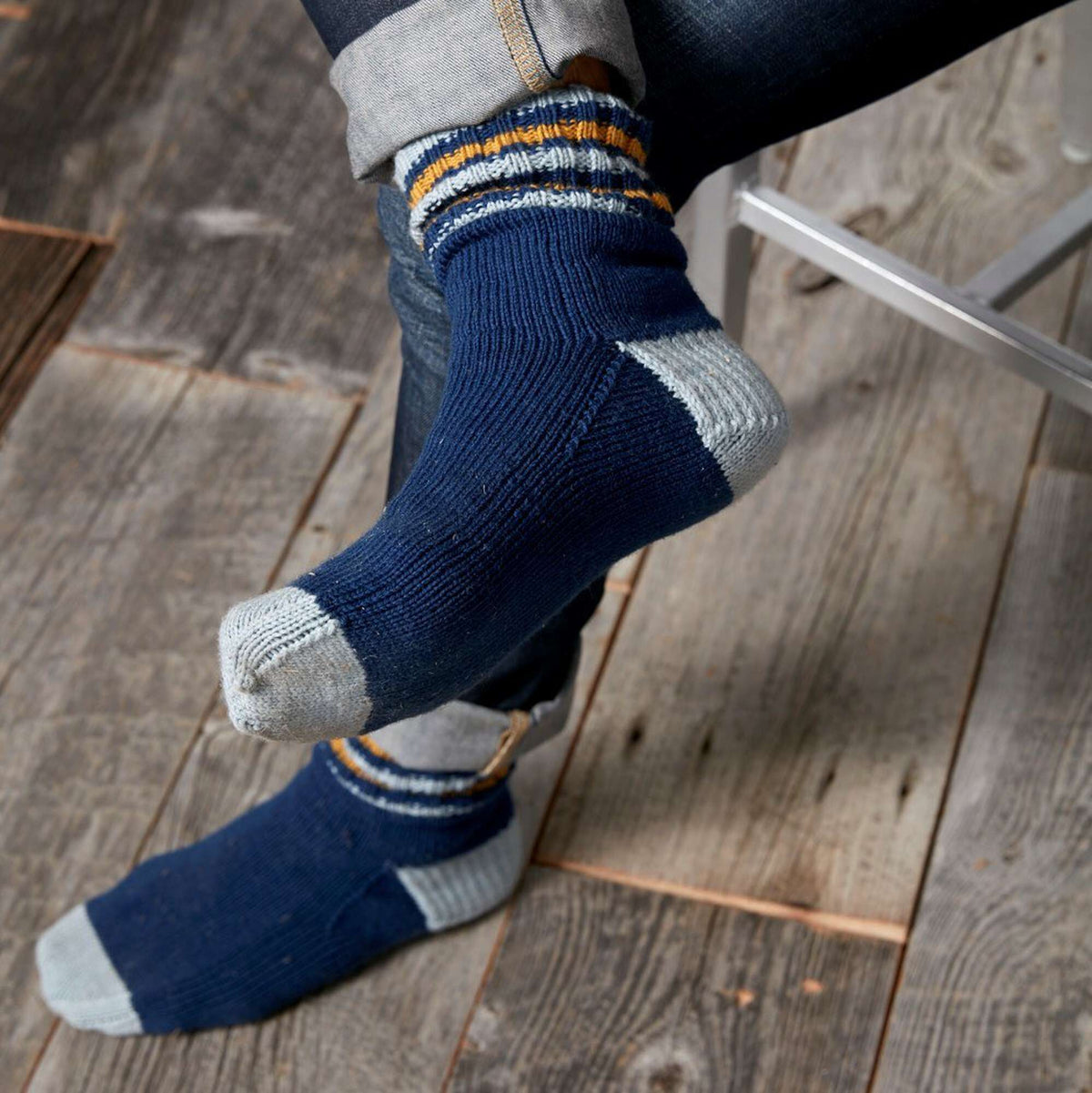 Knit Sock made in Sugar Bush Itty-Bitty yarn