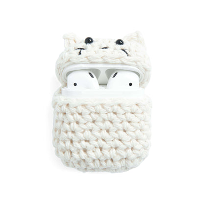 Lily Sugar'n Cream Kitty Cat Crochet Earbud Case Single Size