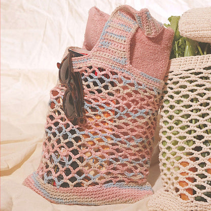 Lily Sugar'n Cream Crochet Market Bag Ombre