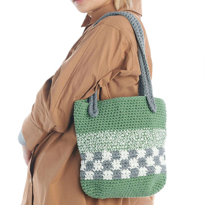 Lily Sugar'n Cream  Check It Out Crochet Tote Single Size