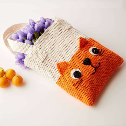 Lily Sugar'n Cream Crochet Kitty Tote Single Size