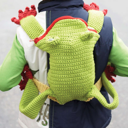 Lily Sugar'n Cream Crochet Frog Backpack Version 2