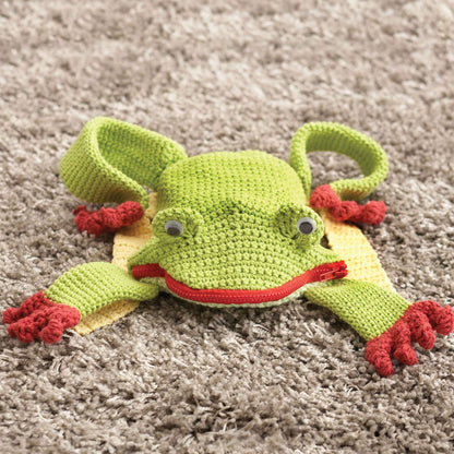 Lily Sugar'n Cream Crochet Frog Backpack Version 2