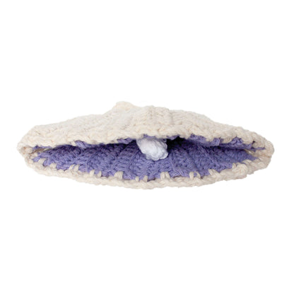 Lily Sugar'n Cream Oscar the Oyster Crochet Toy made in Lily Sugar'n Cream The Original yarn