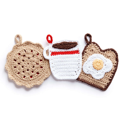 Lily Sugar'n Cream Crochet Pot Holder Diner Trio Single Size