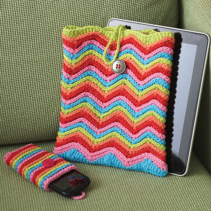 Lily Sugar'n Cream Rainbow Stripes Tablet or Phone Case Large
