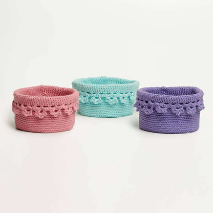 Lily Sugar'n Cream Floral Edge Crochet Basket Version 3