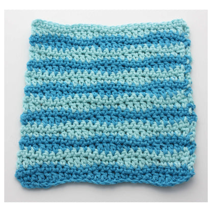 Lily Sugar'n Cream Wavy Stripes Dishcloth Green