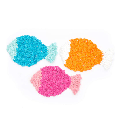 Lily Sugar'n Cream Tropical Fish Dishcloth Blue