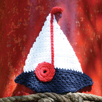 Lily Sugar'n Cream Sailboat Dishcloth Single Size