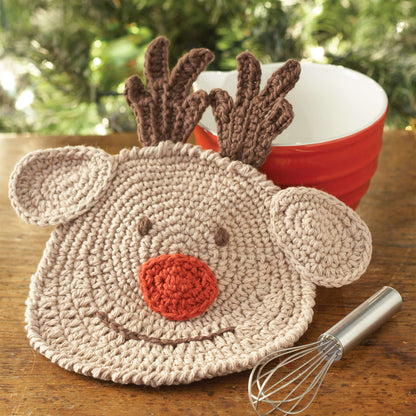 Lily Sugar'n Cream Reindeer Dishcloth Single Size