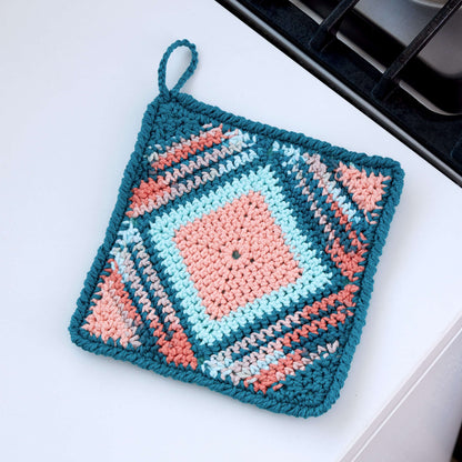 Lily Sugar'n Cream Pinwheel Crochet Dishcloth Single Size