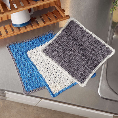Lily Sugar'n Cream Scrubbing Up Crochet Dishcloth Set Version 1
