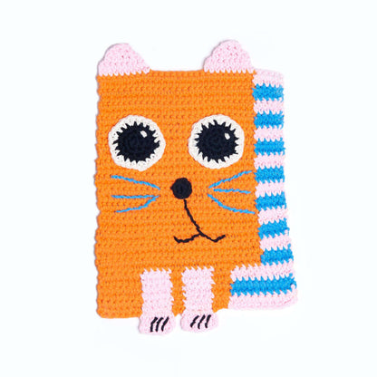 Lily Sugar'n Cream Cute Crochet Cat Dishcloth Single Size