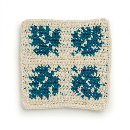 Lily Sugar'n Cream Botanical Crochet Dishcloth Single Size