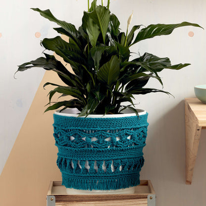 Lily Sugar'n Cream Large Potted Plant Crochet Cozy Single Size