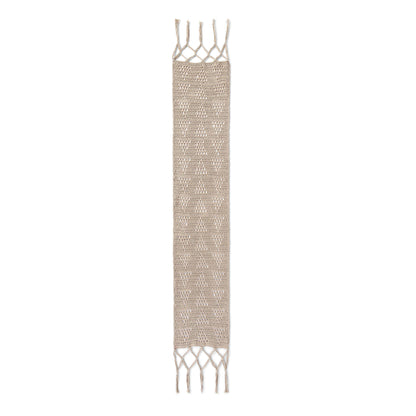Lily Sugar'n Cream Geo Filet Crochet Table Runner Single Size