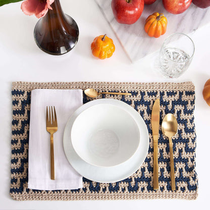 Lily Sugar'n Cream Mosaic Crochet Placemat Single Size