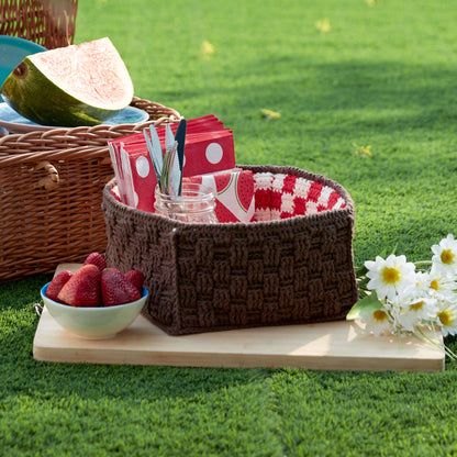 Lily Sugar'n Cream Crochet Pic-A-Nic Basket Single Size