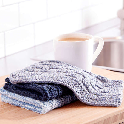 Lily Sugar'n Cream Textured Knit Dishcloth Indigo