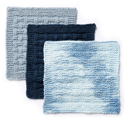 Lily Sugar'n Cream Textured Knit Dishcloth Indigo