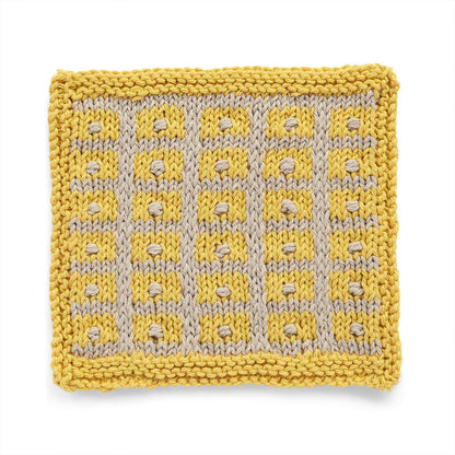 Lily Sugar'n Cream Knit Gridded Texture Dishcloth Single Size