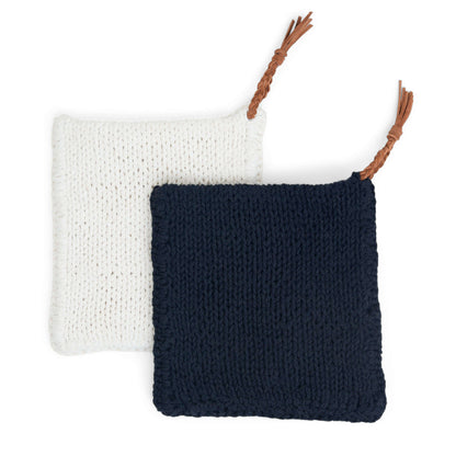 Lily Sugar'n Cream World's Best Knit Mitten Potholder Black