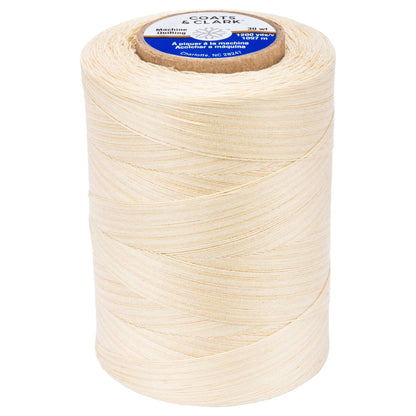Coats & Clark Cotton Machine Quilting Multicolor Thread (1200 Yards) Vanilla Cream