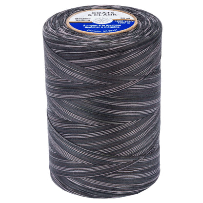 Coats & Clark Cotton Machine Quilting Multicolor Thread (1200 Yards) Black Pinstripes